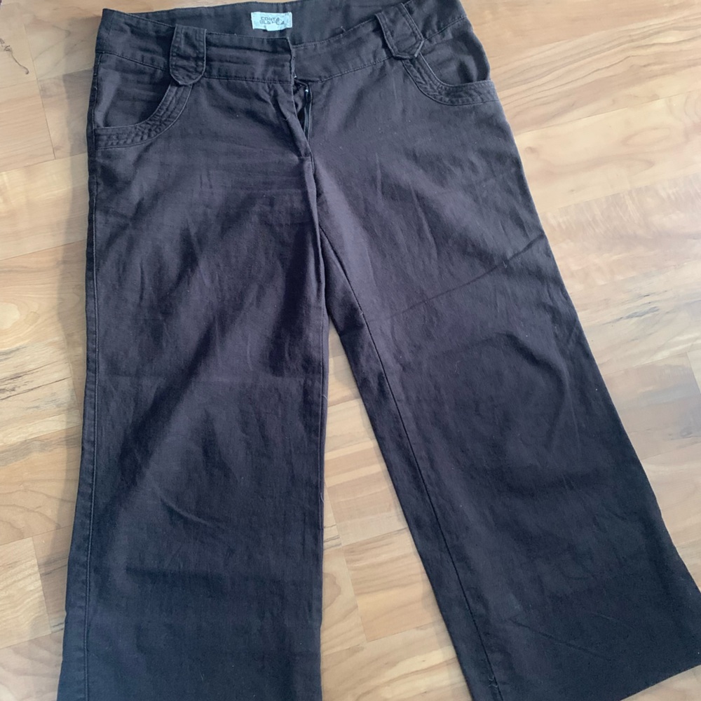 Wide-Leg Convertible Linen Vacation Trousers: Costa Blanca